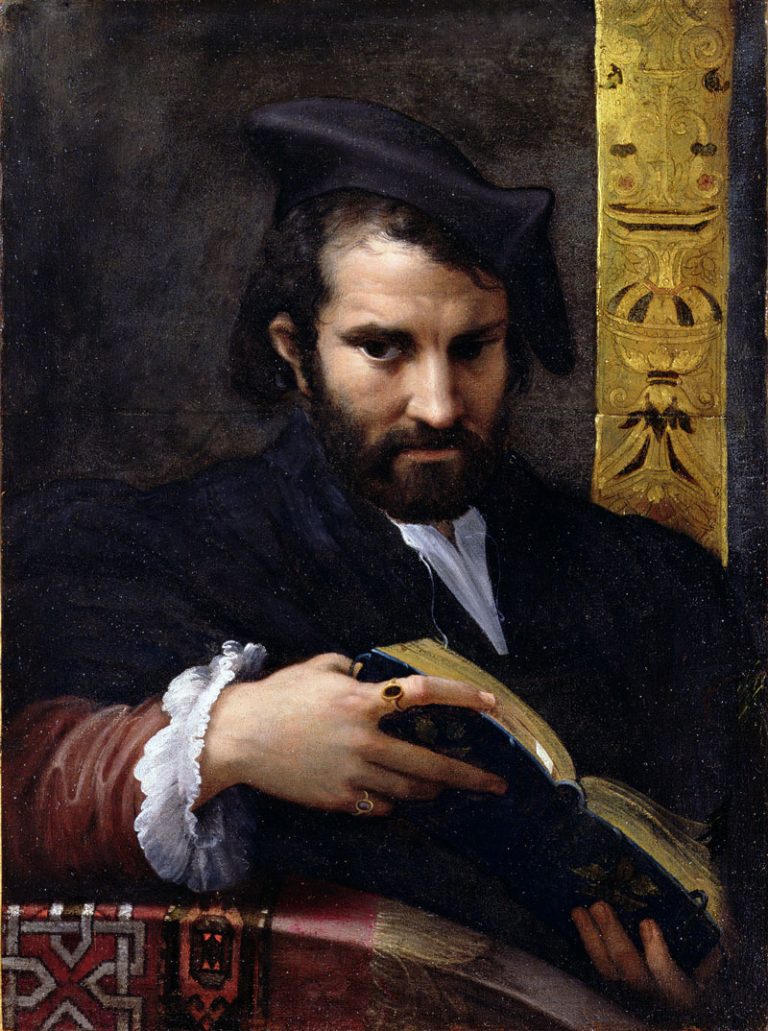 Retrato de hombre por Parmigianino